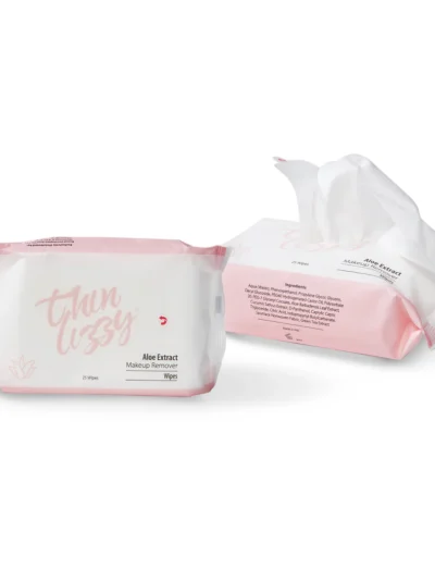 Thin Lizzy Aloe Extract Makeup Remover Wipes